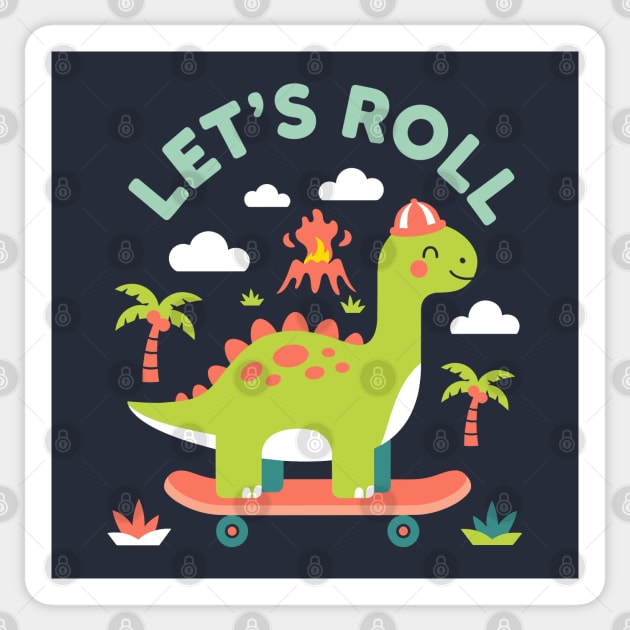 Let's Roll Sticker by enrynz